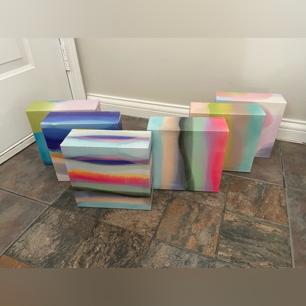 Colorful Canvas Print Wall Decor Six Piece Set